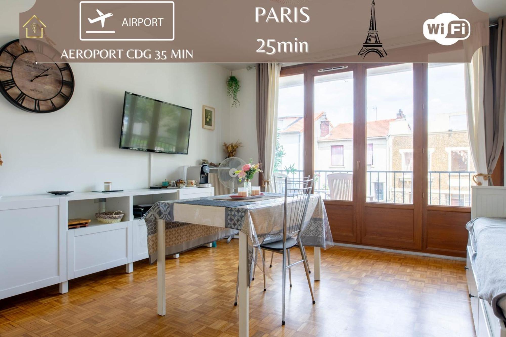 Appart Hotel - Le Nid - 25Min Paris Romainville Exterior photo